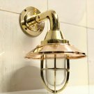NAUTICAL BULKHEAD NEW SMALL BRASS PASSAGEWAY SHIP WALL BULKHEAD LIGHT & SHADE