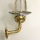 NAUTICAL BULKHEAD NEW BRASS WALL PASSAGEWAY SHIP LIGHT ALUMINIUM SHADE LOT OF 2