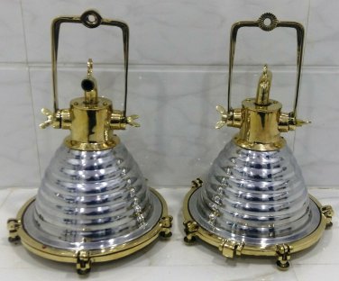 Nautical Aluminium Smooth Cargo Wiska Ceiling Pendant Light-Medium Replica Lot 2