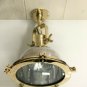 Nautical Aluminium & Brass Smooth Cargo Pendant Hanging Light New –SMALL Set 4