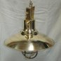 NAUTICAL SHIP MARINE NEW SOLID BRASS HANGING CARGO PENDANT LIGHT & SHADE LOT 5
