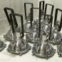 NAUTICAL MARINE CARGO PENDANT DECK LIGHT NEW ALUMINUM & IRON BRACKET LOT OF 2