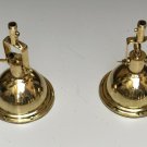 NAUTICAL MARINE CARGO SMOOTH BRASS PENDANT/CEILING/MOUNT/HANGING LIGHT LOT OF 2