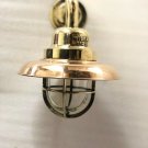 ANTIQUE OLD BRASS ORIGINAL SWAN SHIP PASSAGEWAY WALL WISKA LIGHT/SHADE LOT OF 10