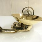 NAUTICAL ANTIQUE OLD BRASS ORIGINAL SWAN PASSAGEWAY BULKHEAD WALL LIGHT/SHADE