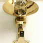 NAUTICAL ANTIQUE OLD BRASS ORIGINAL SWAN PASSAGEWAY BULKHEAD WALL LIGHT/SHADE