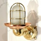 Nautical Arched Swan Passage Wall Light Shade Junction Box White Glass Lot of 2