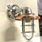 Aluminium Swan Neck Passage Wall Light Extra Copper Shade Junction Box Lot of 2