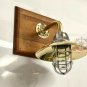 New Nautical Solid Aluminum and Brass Arched Wall Sconce Light