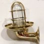Nautical Authentic Brass Swan Neck Passage Wall Light with Extra Shade Lot 5