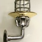 NAUTICAL MARINE SOLID ALUMINIUM PASSAGEWAY SWAN SHIP LIGHT WITH SHADE LOT 10