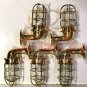 NAUTICAL SHIP MARINE NEW SOLID BRASS WALL SWAN PASSAGEWAY BULKHEAD LIGHT LOT 2