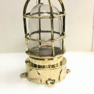 NAUTICAL NEW MARINE BRASS SOLID SHIP MOUNT BULKHEAD PASSAGEWAY LIGHT