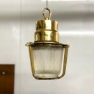 ORIGINAL MID CENTURY ANTIQUE NAUTICAL CHANDELIER PASSAGEWAY HANGING LIGHT LOT 2