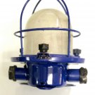 AUTHENTIC NAUTICAL ANTIQUE OLD ORIGINAL WALL LIGHT COATED BY BLUE PAINT LOT 5