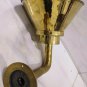 NAUTICAL BULKHEAD NEW BRASS WALL PASSAGEWAY SHIP BULKHEAD LIGHT & SHADE LOT OF 2