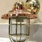 NAUTICAL ARCHED BULKHEAD NEW BRASS WALL SWAN PASSAGEWAY LIGHT WITH SHADE LOT 2