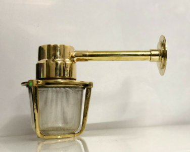 Perfect for a Nautical Industrial Look. Brass Wall GrillLantern/Light Lot of 5
