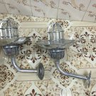 NAUTICAL SOLID ALUMINIUM PASSAGEWAY SWAN SHIP BULKHEAD LIGHT WITH SHADE LOT OF 2