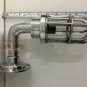 REPLICA NAUTICAL MARINE SOLID ALUMINIUM SWAN PASSAGEWAY LIGHT & SHADE LOT OF 5