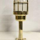 LateCentury Marine Vintage Style Brass Industrial Mount Light with Triangle Base