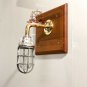 NEW NAUTICAL SWAN NECK SOLID ALUMINUM PASSAGEWAY WALL LIGHT & BRASS PIPE LOT 2