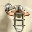 NAUTICAL SCONCE MARINE SOLID ALUMINIUM SWAN RETRO LIGHT WITH COPPER SHADE LOT 5