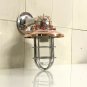 NAUTICAL SCONCE MARINE SOLID ALUMINIUM SWAN RETRO LIGHT WITH COPPER SHADE LOT 5