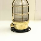 AUTHENTIC NAUTICAL ANTIQUE OLD SHIP BRASS ORIGINAL WALL MOUNT MARINE LIGHT LOT 5