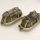New Vintage Style Home Office Wall Decoration Oval Bulkhead Light Fixture Lot of 2