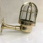NAUTICAL ANTIQUE OLD BRASS SWAN SHIP PASSAGEWAY WALL WISKA LIGHT/SHADE LOT 5