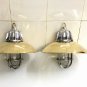 NAUTICAL SOLID ALUMINIUM PASSAGEWAY BULKHEAD PENDANT SHIP LIGHT & SHADE LOT 10