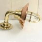 NAUTICAL NEW BRASS WALL PASSAGEWAY SHIP BULKHEAD LIGHT & COPPER SHADE LOT OF 10