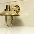 NAUTICAL BULKHEAD NEW SMALL BRASS PASSAGEWAY SHIP LIGHT & BRASS SHADE LOT OF 10