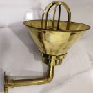 NAUTICAL BULKHEAD NEW BRASS WALL PASSAGEWAY SHIP BULKHEAD LIGHT & SHADE LOT OF 5