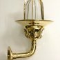 NAUTICAL BULKHEAD NEW BRASS WALL PASSAGEWAY SHIP LIGHT & BRASS SHADE LOT OF 5