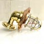 NAUTICAL BULKHEAD NEW SWAN BRASS WALL PASSAGEWAY ARCHED SHIP LIGHT & SHADE LOT 5