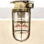 AUTHENTIC NAUTICAL ANTIQUE OLD BRASS ORIGINAL WALL MOUNT MARINE LIGHT LOT 10