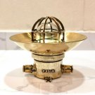 AUTHENTIC NAUTICAL ANTIQUE OLD SHIP BRASS MOUNT BULKHEAD LIGHT & SHADE LOT 5