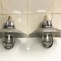 NAUTICAL MARINE SOLID ALUMINIUM BULKHEAD PENDANT SHIP LIGHT & SHADE LOT OF 5