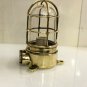 AUTHENTIC NAUTICAL ANTIQUE OLD BRASS ORIGINAL WALL MOUNT BULKHEAD LIGHT LOT 5