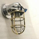 New Japanese Naval Patt Swan Passageway Wall Bulkhead Light – Brass Cage Lot 10