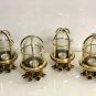 NAUTICAL ANTIQUE OLD SHIP BRASS WISKA ORIGINAL WALL MOUNT LIGHT & SHADE LOT 10