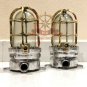 VINTAGE STYLE NEW SOLID CAST ALUMINIUM & BRASS BULKHEAD SHIP MOUNT LIGHT LOT 10