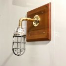 NEW NAUTICAL MARINE SWAN NECK ALUMINUM PASSAGEWAY WALL LIGHT & BRASS PIPE LOT 10