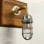 NEW NAUTICAL MARINE SWAN NECK ALUMINUM PASSAGEWAY WALL LIGHT & BRASS PIPE LOT 10