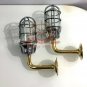 NEW NAUTICAL MARINE SWAN NECK ALUMINUM PASSAGEWAY WALL LIGHT & BRASS PIPE LOT 10
