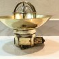 AUTHENTIC ANTIQUE OLD SHIP BRASS ORIGINAL MOUNT BULKHEAD LIGHT & SHADE LOT OF 5