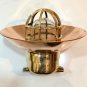 Authentic Reclaimed Old Brass Bulkhead Mount Light with copper Shade Lot 5
