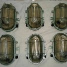 NEW ALUMINIUM ORIGINAL SHIP NAUTICAL ANTIQUE WALL MARINE OVAL LIGHT LOT OF 6 PCS